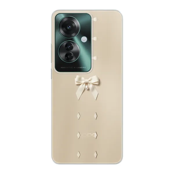 Ivory Ribbon Pearl Drop Bow Case