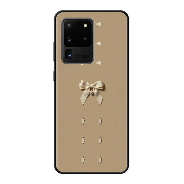 Ivory Ribbon Pearl Drop Bow Case