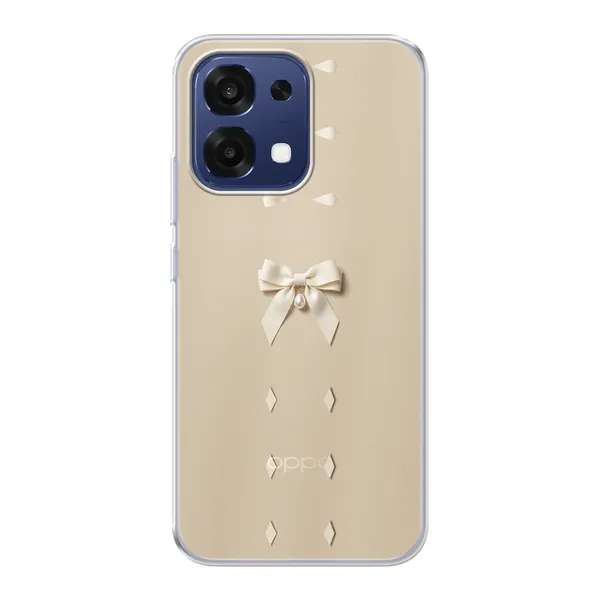 Ivory Ribbon Pearl Drop Bow Case