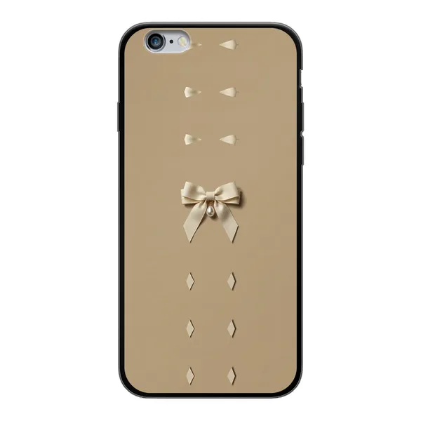 Ivory Ribbon Pearl Drop Bow Case