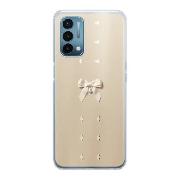 Ivory Ribbon Pearl Drop Bow Case