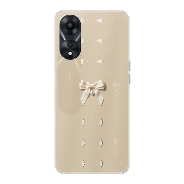 Ivory Ribbon Pearl Drop Bow Case