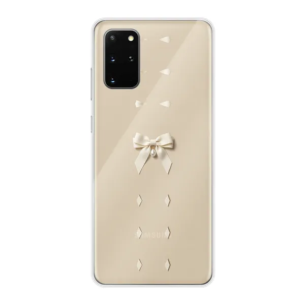 Ivory Ribbon Pearl Drop Bow Case