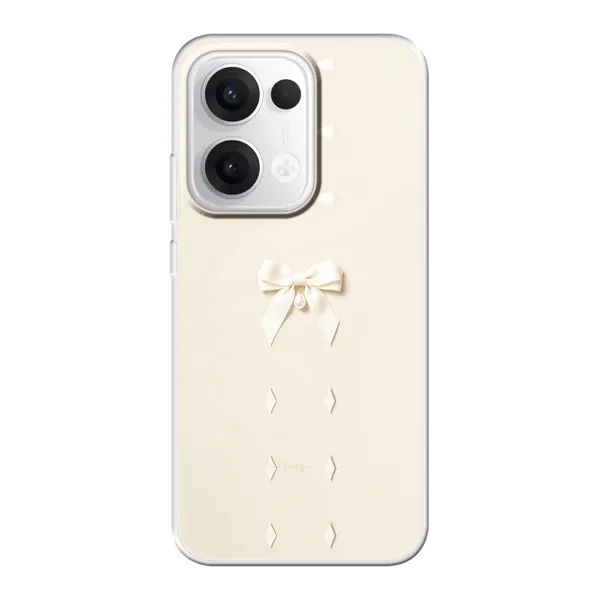 Ivory Ribbon Pearl Drop Bow Case