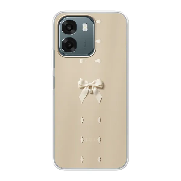 Ivory Ribbon Pearl Drop Bow Case