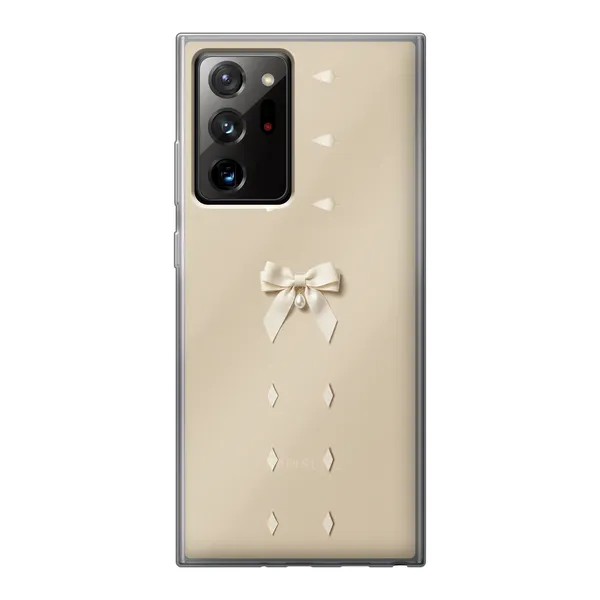 Ivory Ribbon Pearl Drop Bow Case