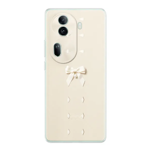 Ivory Ribbon Pearl Drop Bow Case