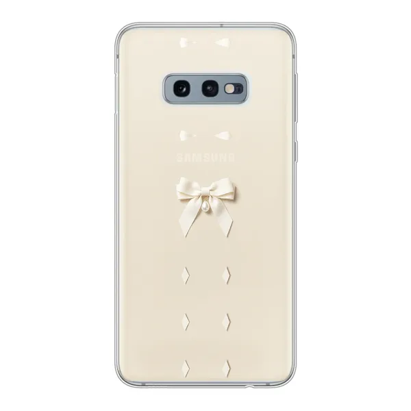 Ivory Ribbon Pearl Drop Bow Case