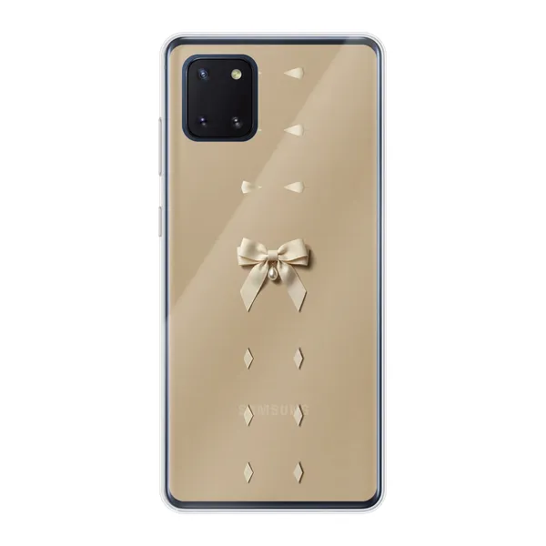 Ivory Ribbon Pearl Drop Bow Case
