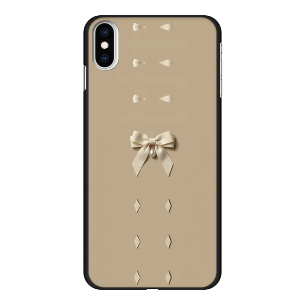 Ivory Ribbon Pearl Drop Bow Case