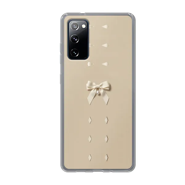 Ivory Ribbon Pearl Drop Bow Case