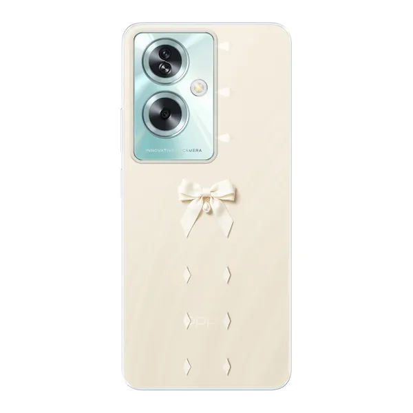 Ivory Ribbon Pearl Drop Bow Case