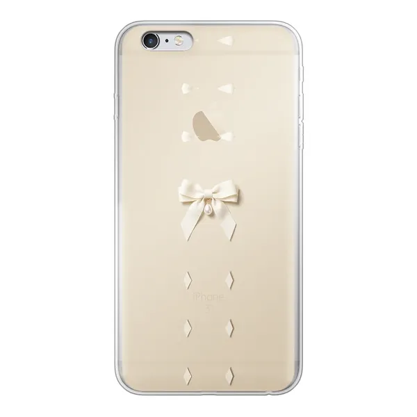 Ivory Ribbon Pearl Drop Bow Case