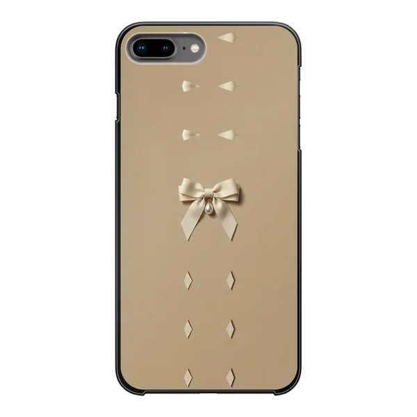 Ivory Ribbon Pearl Drop Bow Case