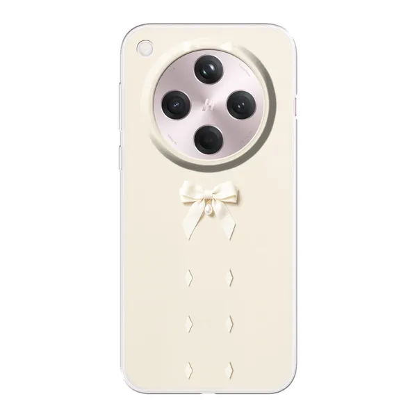 Ivory Ribbon Pearl Drop Bow Case