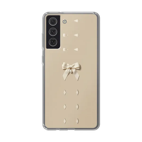Ivory Ribbon Pearl Drop Bow Case