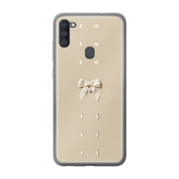 Ivory Ribbon Pearl Drop Bow Case