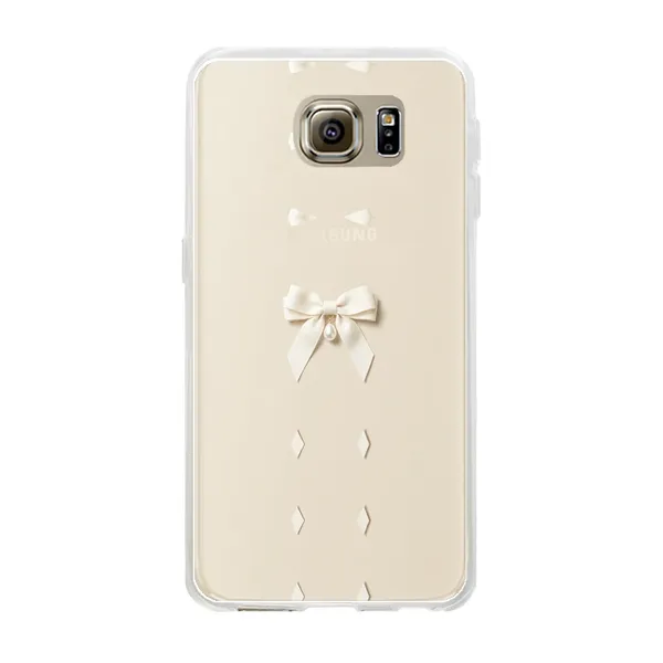 Ivory Ribbon Pearl Drop Bow Case
