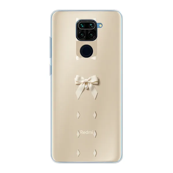 Ivory Ribbon Pearl Drop Bow Case
