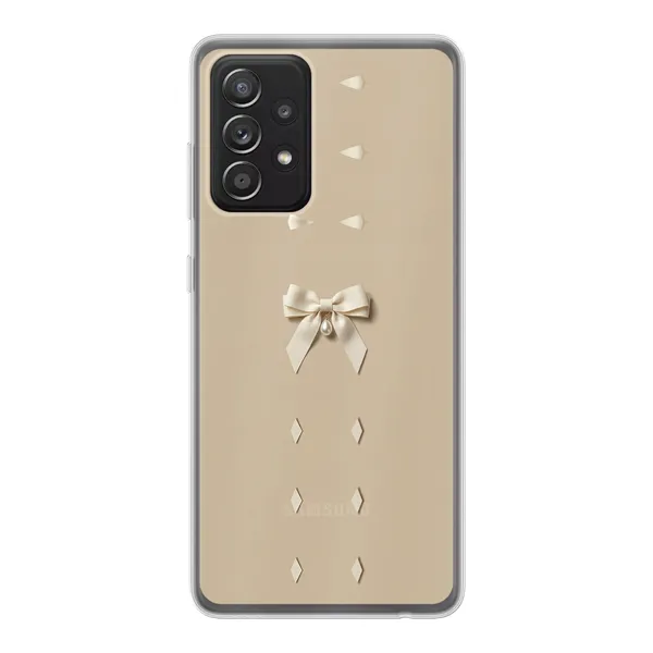 Ivory Ribbon Pearl Drop Bow Case