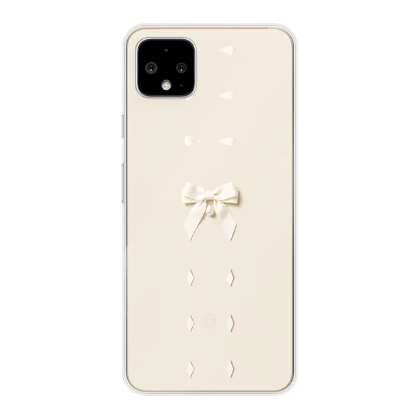 Ivory Ribbon Pearl Drop Bow Case