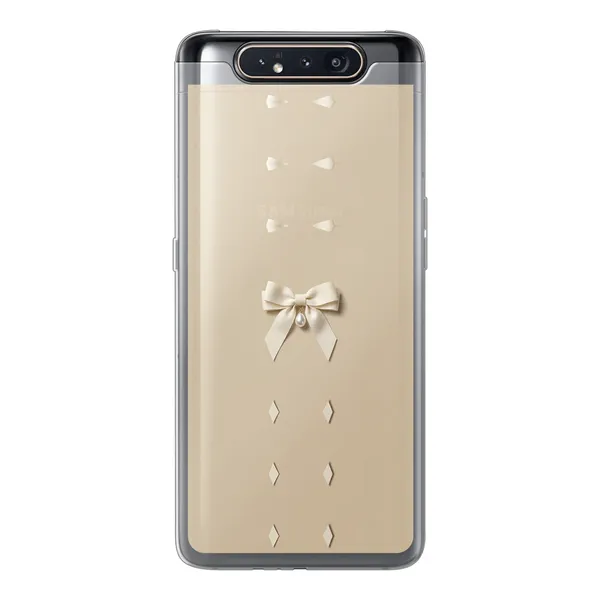 Ivory Ribbon Pearl Drop Bow Case