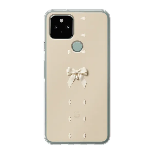 Ivory Ribbon Pearl Drop Bow Case