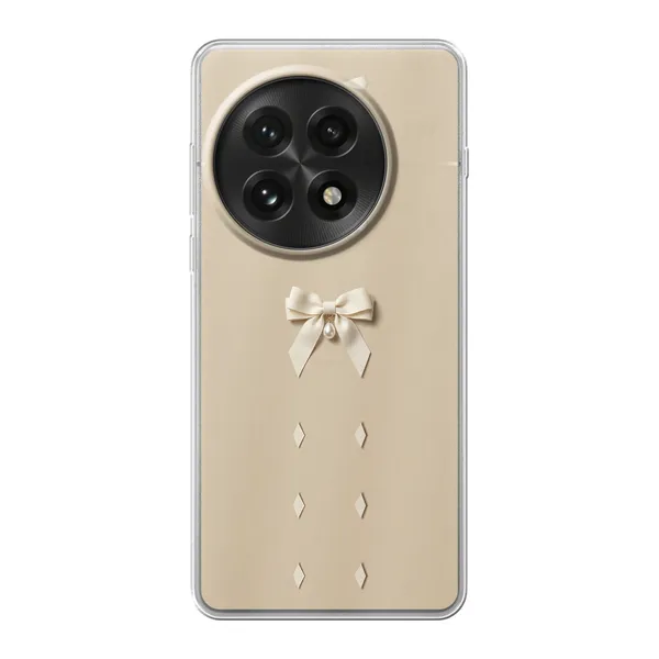 Ivory Ribbon Pearl Drop Bow Case