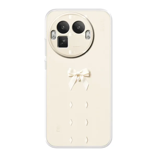 Ivory Ribbon Pearl Drop Bow Case