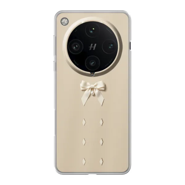 Ivory Ribbon Pearl Drop Bow Case