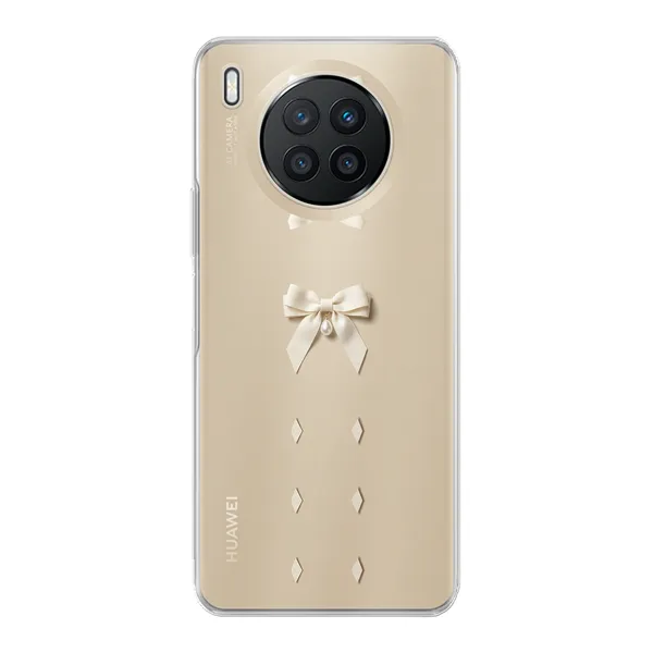 Ivory Ribbon Pearl Drop Bow Case