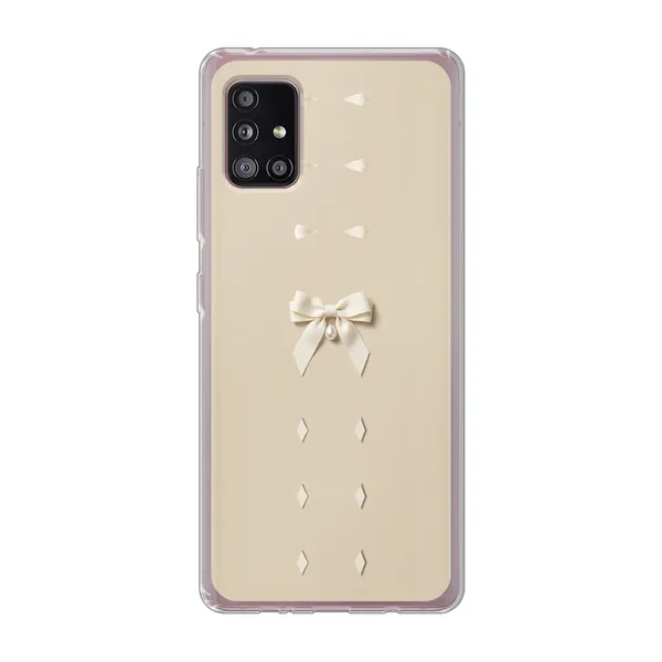 Ivory Ribbon Pearl Drop Bow Case
