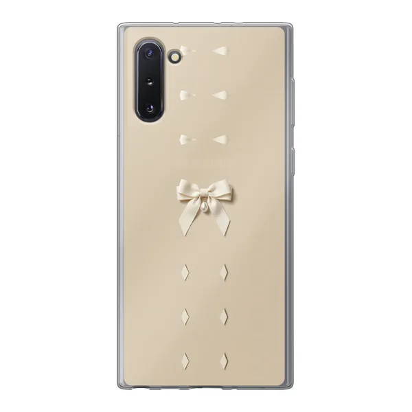 Ivory Ribbon Pearl Drop Bow Case