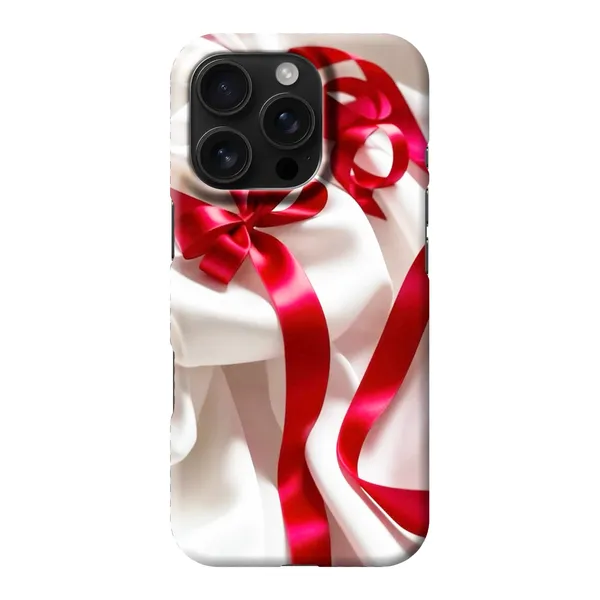 Silken Red Bow Design Case