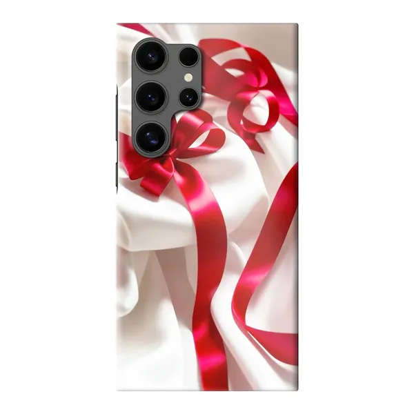 Silken Red Bow Design Case