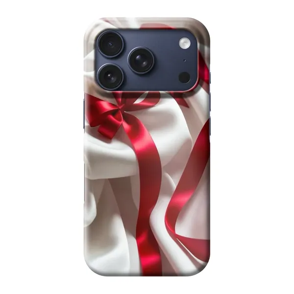 Silken Red Bow Design Case