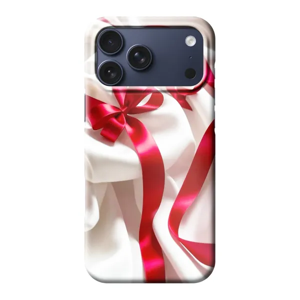 Silken Red Bow Design Case