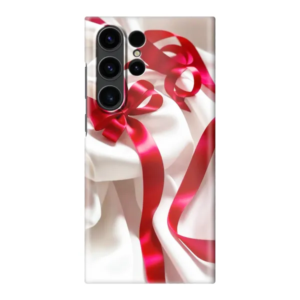 Silken Red Bow Design Case