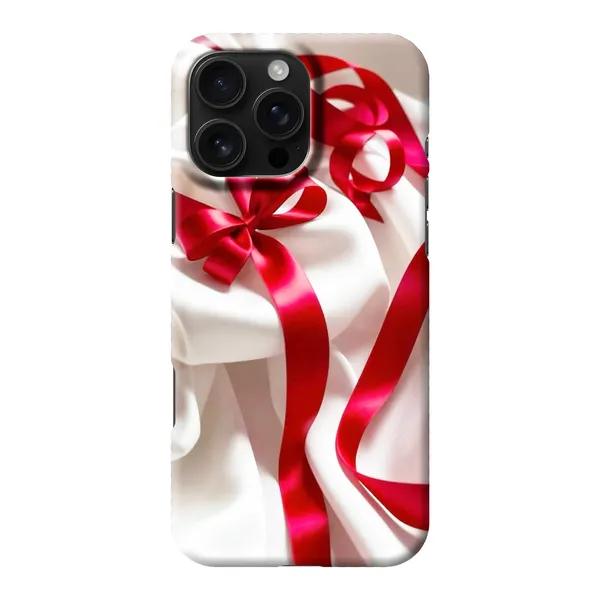 Silken Red Bow Design Case